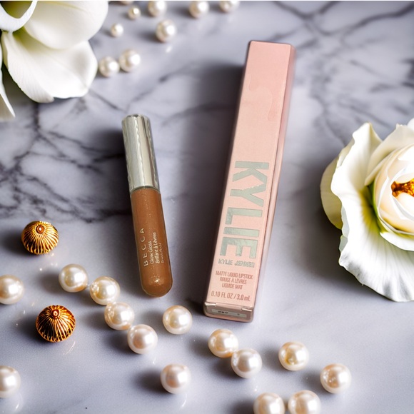 ๐ KYLIE COSMETICS Matte Liquid Lipstick + BECCA Glow Gloss Set - Picture 1 of 10
